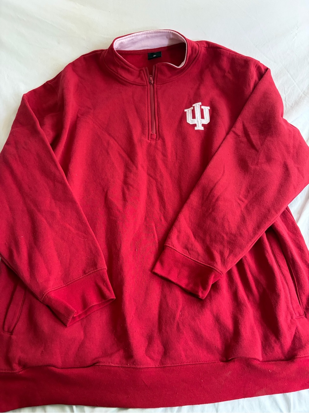 Indiana Hoosiers Colosseum Crimson 1/4 Zip Pullover Men's 3XL